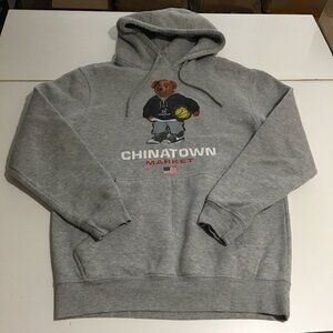 Chinatown Market Hoodie Sweatshirt Small Polo Bear Basketball Smiley USA Flag
